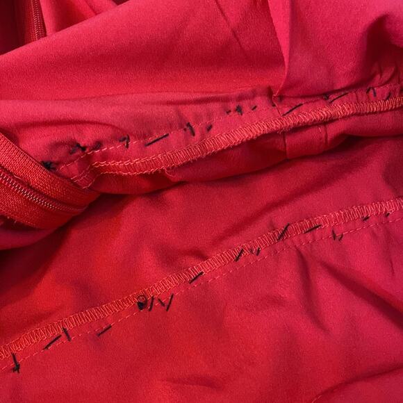 Asos Cerise Red Pleated Sleeve Dress Size 14 - Picture 11 of 11